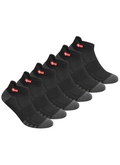 Buy KOPNHAGN Sports Socks for Men Ankle Length Athletic Running Socks, Pack of 6, One Size in UAE