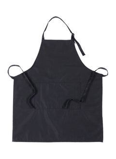 Buy Adjustable Kitchen Apron black 78x68cm in Saudi Arabia