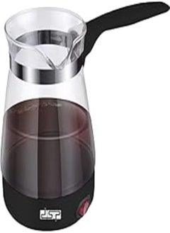 اشتري DSP Turkish coffee maker, Coffee Machine, electric Turkish coffee maker, Premium Turkish Coffee Maker 600W, 3-5 Cups, KA3037 (Black) في مصر