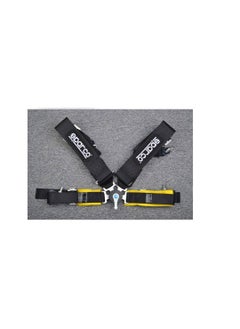 Buy SPARCO RACING SEAT BELT BLACK(4-piont) in UAE