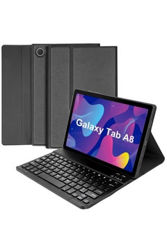 Buy Keyboard Case for Samsung Galaxy Tab A8 10.5 inch - Smart Wireless BT Detachable Waterproof Magnetic Folio Stand Tablet Keyboard Cover - Protective Leather Keyboard Case in UAE