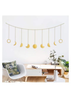 اشتري Boho Moon Garland Wall Decor with Chains for Home Bedroom Living Room Office  Hanging Ornaments في السعودية