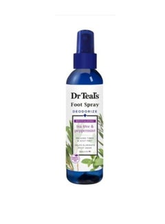 Buy Dr Teal's Deodorizing & Revitalizing Foot Spray with Tea Tree & Peppermint, 177ml in UAE
