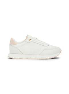 Buy Women's Essential Runner Sneakers - Leather, Pink in UAE