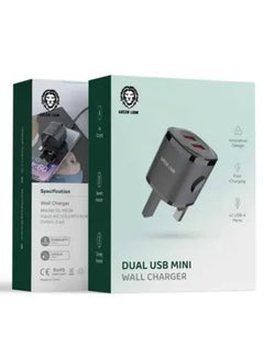 Buy 2USB 2.4A Fast Charging +USB Microdata cable 1m Black/Orange in UAE
