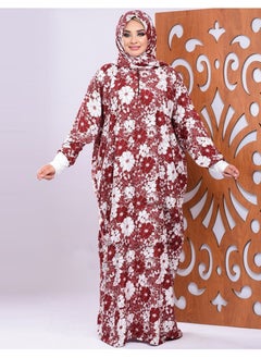 Buy Buttery Cotton  Praying Dress With Separate Veil  And Inner Belt in Saudi Arabia