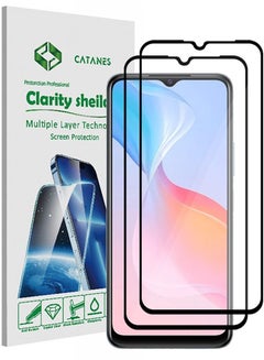 Buy 2 Pack For Vivo Y21 Screen Protector Tempered Glass Full Glue Back in UAE