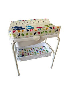 اشتري Baby Bath And Changing Table - Little Feet  Design في الامارات