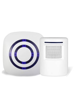 Buy Infrared Motion Sensor Ring Alarm Entry Alert Visitor Doorbell Home Security Driveway Kit in Saudi Arabia