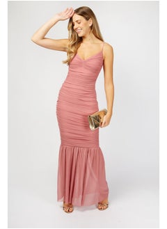 اشتري Polly Ruched Fishtail Maxi Dress في مصر