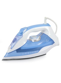 Buy Steam Iron 2200W Ceramic Coated Non-Stick Soleplate with Anti Calc Drip Self Clean and Auto Shutoff, Safe for All Fabrics Ironing & Steaming Including Abaya. in UAE