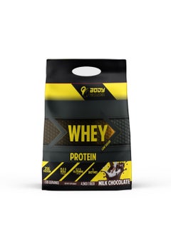 اشتري Body Builder 100% whey protein - Milk Chocolate- 10lb, Elite Whey Protein Blend for Optimal Muscle Growth and Recovery, Rich in BCAAs, Glutamine and Digestive Enzymes, perfect post workout fuel في الامارات