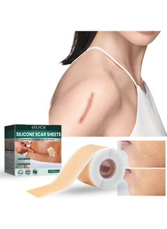 Buy Silicone Scar Sheets (1.69" x 59" Scar Roll-1.5M), Silicone Scar Tape, Reusable Silicone Scar Tape, Beauty Patch Scar Patch, Scar Removal Away Strips for Keloid, C-Section, Surgery, Burn, Acne et in Saudi Arabia