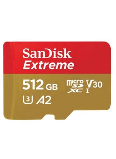 Buy Extreme microSD UHS I Card,512 gb, for 4K Video on Smartphones, Action Cams & Drones 170MB/s Read, 90 MB/s Write in Egypt