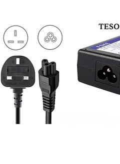 Buy TESO Power Cord for Laptop and PC, Compatible with KSA/Toshiba Philips LG Sony Panasonic LED Flat TV Skybox One S PS3/4 1.5M with Fusion Protection in Saudi Arabia