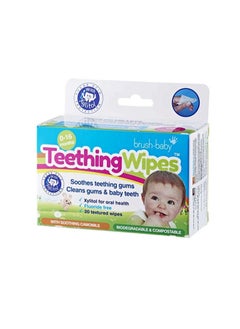 Buy Teething Wipes Finger Sleeve 20'S in UAE