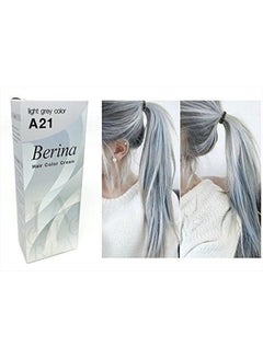 Buy A21 Light Grey Silver Permanent Hair Dye Color Cream Unisex - Punk Style in UAE