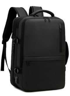 Buy 1904 Stylish 15.6-inch Large Capacity Laptop Waterproof Business Travel Backpack bag - Black in Egypt