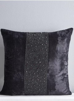 Buy Aysun Beaded Filled Cushion 50x50 cm in Saudi Arabia