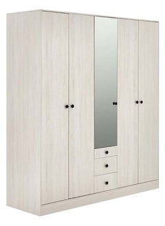 اشتري Toreno 5-Door Wardrobe, White Oak في الامارات