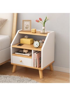 Buy Home Bedside Storage Cabinet With Drawer And Shelf in UAE