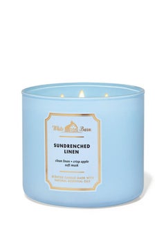 Buy Sun-Drenched Linen 3-Wick Candle in UAE