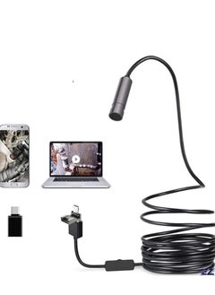 Buy 5.0MP Autofocus USB Endoscope Camera, IP67 Waterproof Industrial Borescope, 2594x1944P HD Hard Wire Inspection Tool (5M Cable, 12.5mm Diameter) in UAE