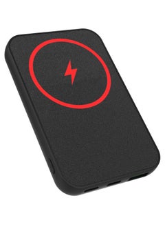 Buy Magnetic Wireless 5000mAh Power Bank Supporting 15W Magnetic Wireless Charging High-Speed 22.5Watts Wired Output Sleek Design with Built-In Stand Lightweight & Reliable in UAE