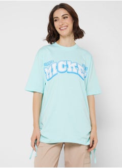 اشتري Mickey Cropped Front & Back Print T-Shirt في الامارات