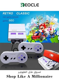 Buy Retro Game Console Classic Mini HDMI System with Built in 660 Old School Video Games Super Classic System Plug and Play in Saudi Arabia