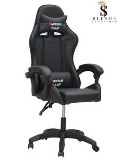 Buy Executive Ergonomic Computer Desk Chair for Office and Gaming with headrest back comfort and lumbar support in UAE