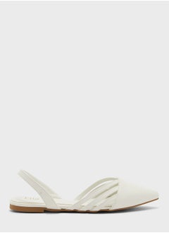 Buy Cutout Pointed Slingback Flat Shoe in Saudi Arabia