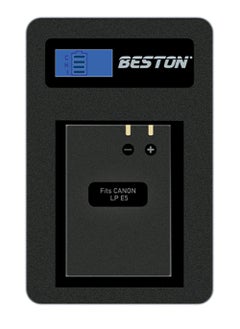 Buy Beston Charger for Canon LP-E5 Batteries: Charger compatible with Canon LP-E5 batteries, providing a reliable power source for Canon cameras. in Egypt