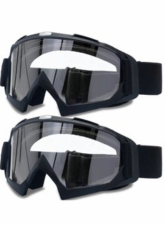 Buy Adult Dirt Bike Goggles,  2 Pack ATV Motorcycle Goggles for Youth, Windproof ATV Goggles, Dust Proof Racing Goggles in UAE