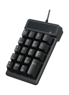 اشتري 19 Keys Low Noise Mini Numeric Keypad Black في الامارات