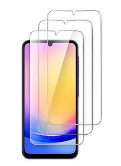 Buy Samsung Galaxy A25 5G Screen Protector 9H Hardness Scratch Resistance Screen Protector Pack of 3 Anti-Scratch HD Clear Tempered Glass Film For Samsung Galaxy A25 5G in UAE