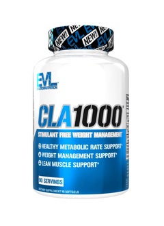 Buy EVL CLA 1000 Stimulant Free Weight Management 90 Servings 90 Softgels in UAE