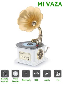 Buy Vinyl Record Player - Retro Gramophone - Multifunctional Sound in Saudi Arabia