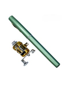 Buy Pen Fishing Rod, Ultra Compact And Portable Fishing Rod Reel Combo, Mini Telescopic Pocket Pen Fishing Rod Pole And Reel, Durable Fishing Tool For Travel Saltwater Freshwater, (1pc, Green) in Saudi Arabia