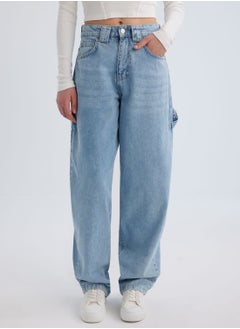 اشتري Carpenter High Waist Loose Cut Long Jeans في الامارات