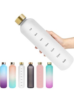 Buy 1L Leakproof Vacuum Insulated Water Bottle with Plastic Lid Random Color in Egypt