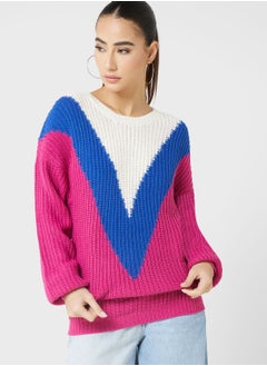 Buy Colorblock Sweater in UAE