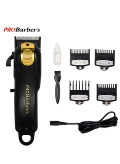 Buy Professional Cordless Hair Clipper USB Rechargeable 2600mAh Beard Trimmer Grooming Set in Saudi Arabia