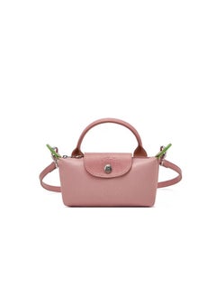 اشتري Longchamp Women's Classic Fashion Versatile Mini Makeup Bag, Handbag, Shoulder Bag, Handheld Small Bag Pink في السعودية