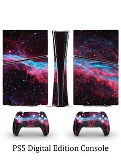 Buy PS5 Slim Digital Edition Console Sticker, Sony PS5 Slim Console Controller Skins Set, Skin Wrap Decal Sticker PS5 Slim Digital Edition Console, Protective Film Sticker for Nebula,  Vinyl Cover Sticker in Saudi Arabia