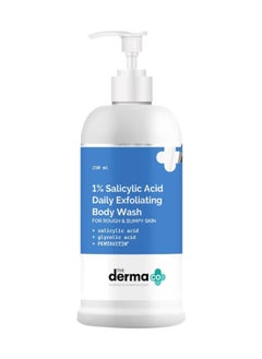 Buy The Derma Co 1% Salicylic Acid Daily Exfoliating Body Wash with Salicylic Acid, Glycolic Acid & PENTAVITIN® - 250ml | | Helps to Prevent Body Acne & Cleanse Skin in UAE