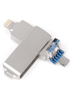 Buy 16GB/32GB/64GB/128GB Memory 3 in 1 Lightning/Micro USB/USB 2.0 Pen Drive For iPhone/iPad C6244-16-L Silver in Saudi Arabia