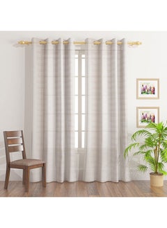 اشتري Leon 2-Piece Extra Long Sheer Curtain Set 300 x 140 cm في الامارات