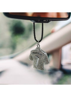 Buy Car Pendant Car Hanging Fancy Diamond Ronaldo Number 7 Jursy Logo Fancy Pendant in Saudi Arabia