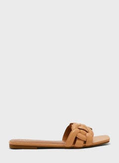 Buy Braided Strap Flat Sandals in UAE